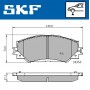 VKBP 80579 SKF Комплект гальмівних колодок дисковий гальм