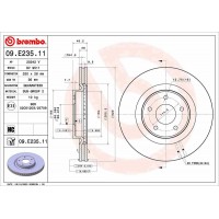 09.E235.11 BREMBO Гальмівний диск