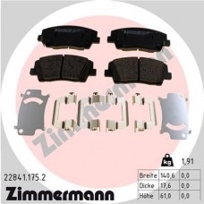 22841.175.2 ZIMMERMANN Комплект гальмівних колодок дисковий гальм