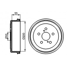 0 986 477 139 BOSCH Гальмівний барабан