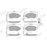 573015J JURID Комплект гальмівних колодок дисковий гальм