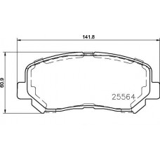 P 37 019 BREMBO КомплеК т гальмівних колодок, дискове гальмо