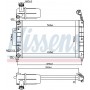 61844 NISSENS Радіатор охолодження двигуна
