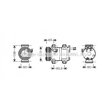 VOAK121 PRASCO Компресор кондиціонера