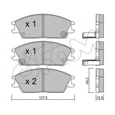822-081-1 CIFAM Комплект гальмівних колодок дисковий гальм