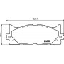 8DB 355 012-401 HELLA PAGID Комплект гальмівних колодок дисковий гальм