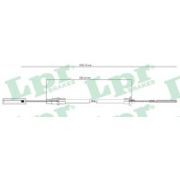 C0256C LPR Трос управління зчепленням