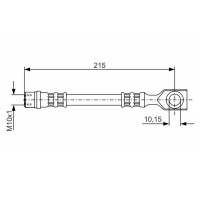 1 987 476 201 BOSCH Гальмівний шланг