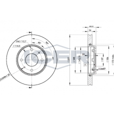 78BD8027-2 ICER Гальмівний диск