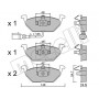 22-0211-2 METELLI Комплект гальмівних колодок дисковий гальм