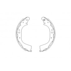 KBS-7411 KAVO PARTS Комплект гальмівних колодок