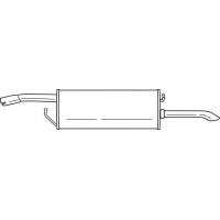 26654 SIGAM Глушник вихлопних газів кінцевий