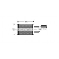 TO6326 AVA QUALITY COOLING Теплообмінник обігрів салону