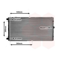 58002245 VAN WEZEL Радіатор охолодження двигуна