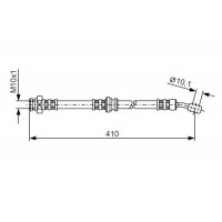 1 987 476 961 BOSCH Гальмівний шланг