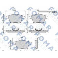 FO 918981 FOMAR Friction КомплеК т гальмівних колодок, дискове гальмо FO 918981 FOMAR Friction КомплеК т гальмівних колодок, дискове гальмо