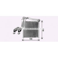 VN6438 AVA QUALITY COOLING Теплообмінник обігрів салону