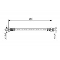 1 987 476 688 BOSCH Гальмівний шланг