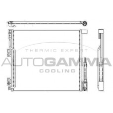 107154 AUTOGAMMA Конденсатор кондиціонера