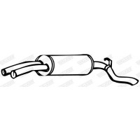 15022 WALKER Глушник вихлопних газів кінцевий