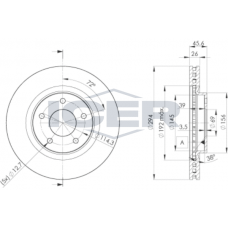 78BD4644-2 ICER Гальмівний диск