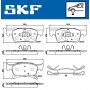 VKBP 80301 A SKF Комплект гальмівних колодок дисковий гальм