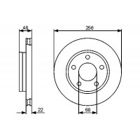 0 986 479 463 BOSCH Гальмівний диск