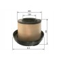 F 026 400 088 BOSCH Повітряний фільтр