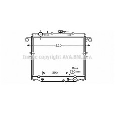 TO2329 AVA QUALITY COOLING Радіатор охолодження двигуна
