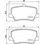 PP-0322AF JAPANPARTS Комплект гальмівних колодок дисковий гальм