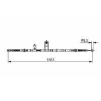 1 987 482 897 BOSCH Тросик, cтояночный тормоз