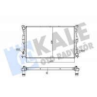 347530 KALE OTO RADYATÖR Радіатор охолодження двигуна