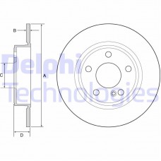BG4555C DELPHI Гальмівний диск