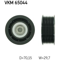 VKM 65044 SKF Паразитный / ведущий ролик, Поліклиновий ремінь