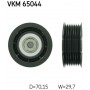 VKM 65044 SKF Паразитный / ведущий ролик, Поліклиновий ремінь