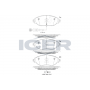 182018 ICER Комплект гальмівних колодок дисковий гальм