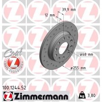 100.1244.52 ZIMMERMANN Гальмівний диск