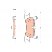 GDB1876 TRW КомплеК т гальмівних колодок, дискове гальмо