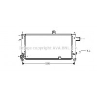 OLA2054 AVA QUALITY COOLING Радіатор охолодження двигуна