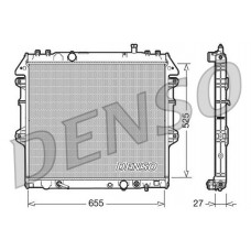 DRM50045 DENSO Радіатор охолодження двигуна