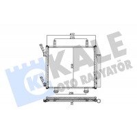 354040 KALE OTO RADYATÖR Конденсатор кондиціонера