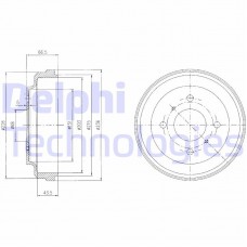 BF481 DELPHI Гальмівний барабан