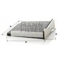 CUK 2231 MANN-FILTER Фільтр повітря у внутрішньому просторі