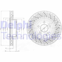 BG9076C DELPHI Гальмівний диск