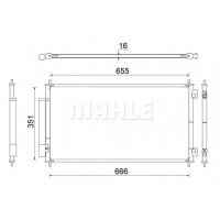 AC 811 000S MAHLE Конденсатор кондиціонера