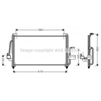 DW5040 AVA QUALITY COOLING Конденсатор кондиціонера