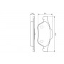 0 986 494 034 BOSCH Комплект гальмівних колодок дисковий гальм