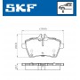VKBP 80323 SKF Комплект гальмівних колодок дисковий гальм