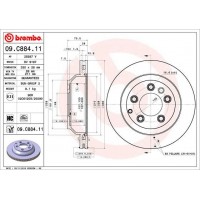 09.C884.11 BREMBO Гальмівний диск