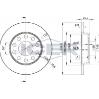 78BD3637-2 ICER Гальмівний диск